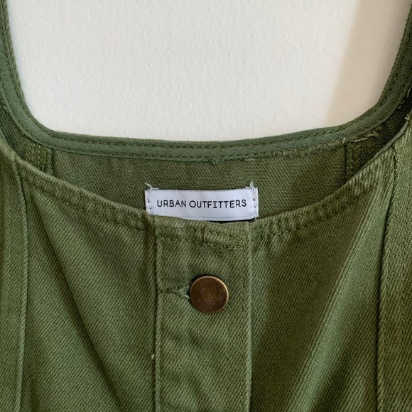 Button-Up Tank Dress (moss denim) - Picture 3 of 6